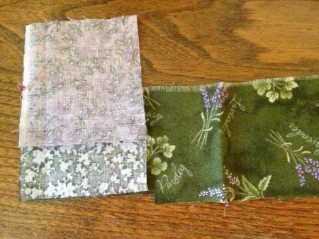 Pieced Scrap Fabric Yo Yos