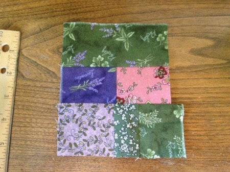 Pieced Scrap Fabric Yo Yos