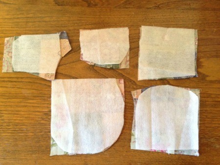 Pieced Scrap Fabric Yo Yos