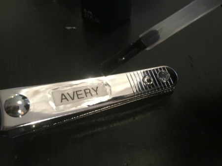 Labeling Nail Clippers and Tweezers