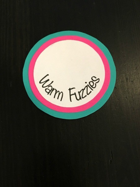 Making a Warm Fuzzies Jar