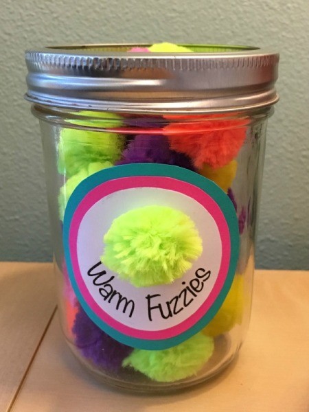 Making a Warm Fuzzies Jar