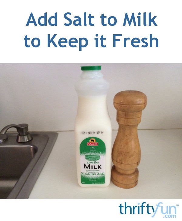 Milk With Salt