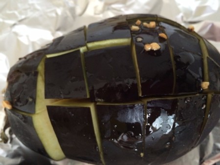 Pull-Apart Garlic Eggplant