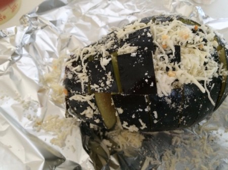 Pull-Apart Garlic Eggplant