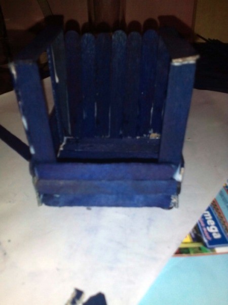 Popsicle Stick Office Tools Organizer