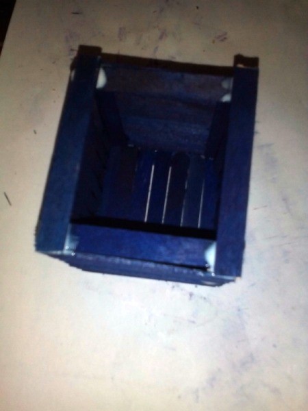 Popsicle Stick Office Tools Organizer