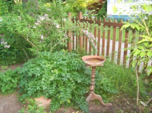 pedestal birdbath