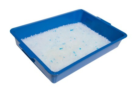 Litterbox on a white background