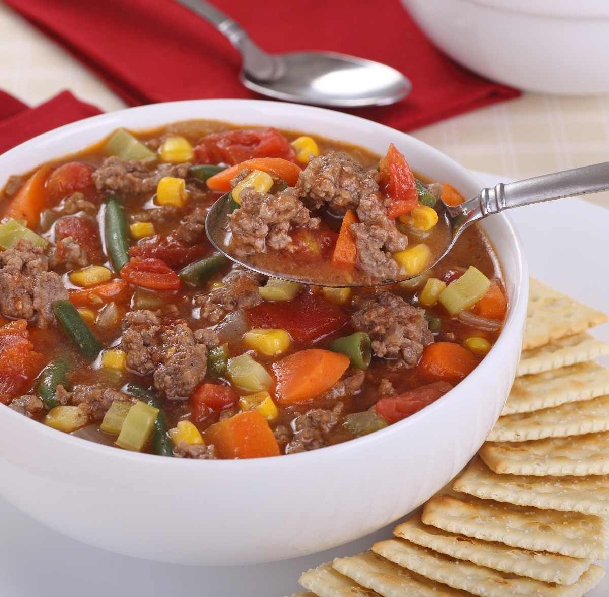 Slow Cooker Vegetable Beef Soup Recipe | ThriftyFun