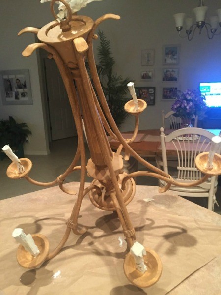 Distressed Chandelier