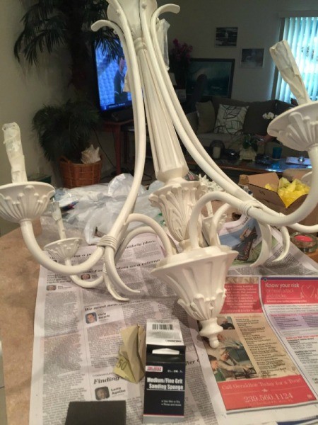 Distressed Chandelier