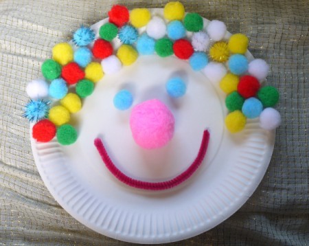 Clown Paper Plate