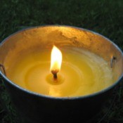 Citronella bucket candle