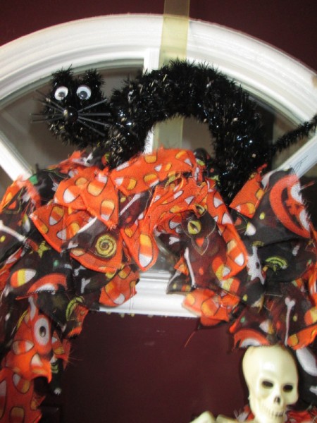Halloween Scarf Wreath