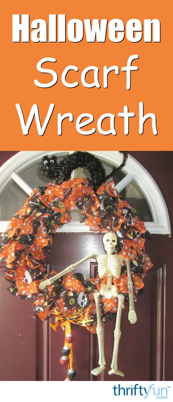 Halloween Scarf Wreath | ThriftyFun