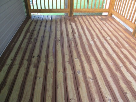 Staining an Old Deck To Match The New