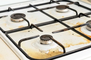 Cleaning an Enamel Stovetop