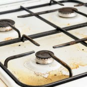 Cleaning an Enamel Stovetop