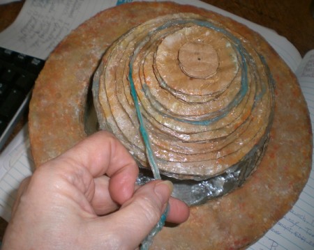 Cardboard Art Fountain