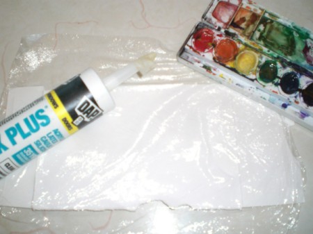 Cardboard Art Fountain