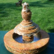 finished fountain outside
