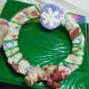Recycled Christmas Wrapping Paper Wreath for Kids