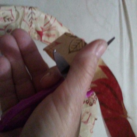 Recycled Christmas Wrapping Paper Wreath for Kids