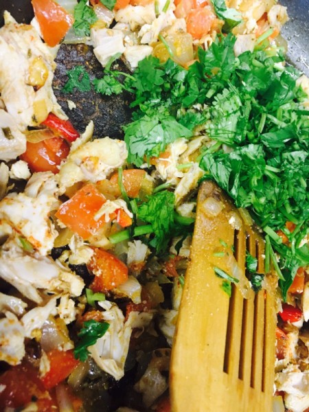 Ingredients for empanadas.