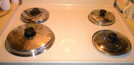 Use Lids to Cover Burners