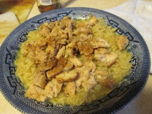 Easy Chicken and Noodles For One