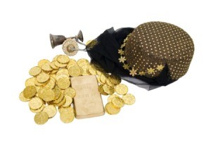 Gold coins, veil, and Arabian style hat