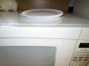 Paper Plates as Microwave Helper