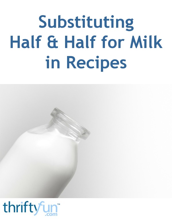 Can You Use Half And Half Instead Of Milk For Cereal Captions Tempo