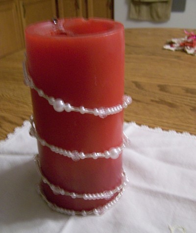 Wire Decorated Candles