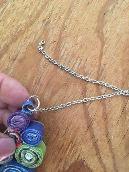 Magazine Swirl Necklace