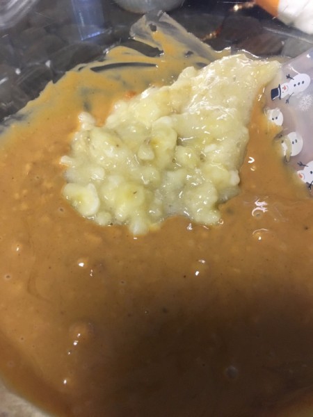 Peanut Butter Banana Puffed Rice Squares