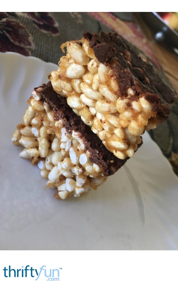 Peanut Butter Banana Puffed Rice Squares ThriftyFun