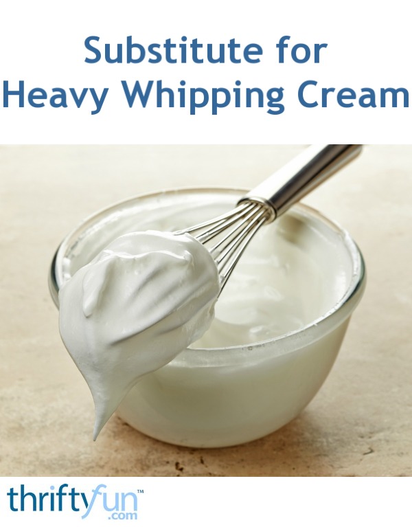 healthier heavy cream substitute
