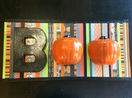 BOO Pumpkin Sign
