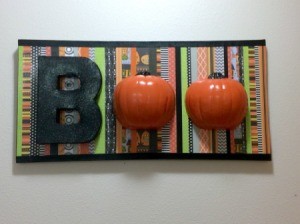 BOO Pumpkin Sign