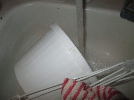 Recycle Hanging Baskets for Halloween