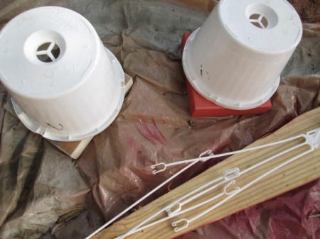 Recycle Hanging Baskets for Halloween