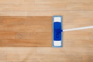 Mop cleaning floor