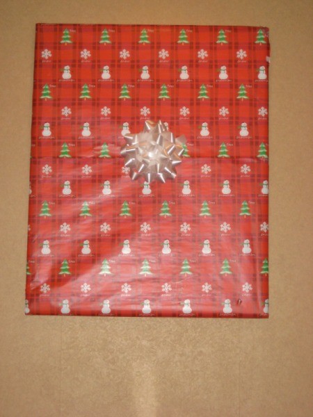 Wrapped Pictures as a Holiday Decoration