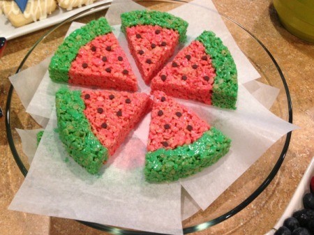 Rice Krispy Treat Watermelon Slices | ThriftyFun