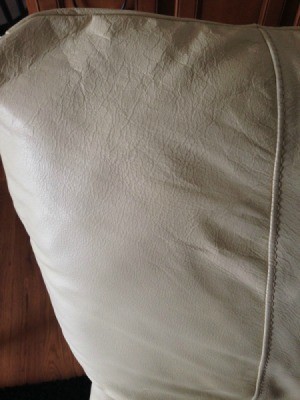 cracked leather sofa