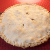 A homemade chicken pot pie.