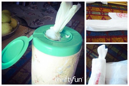 DIY Plastic Bag Dispenser