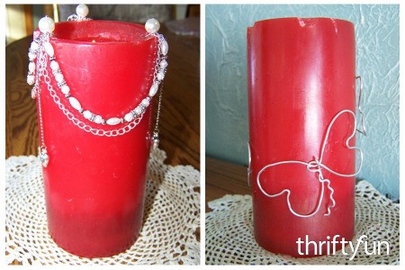 Decorating Candles With Beads and Wire